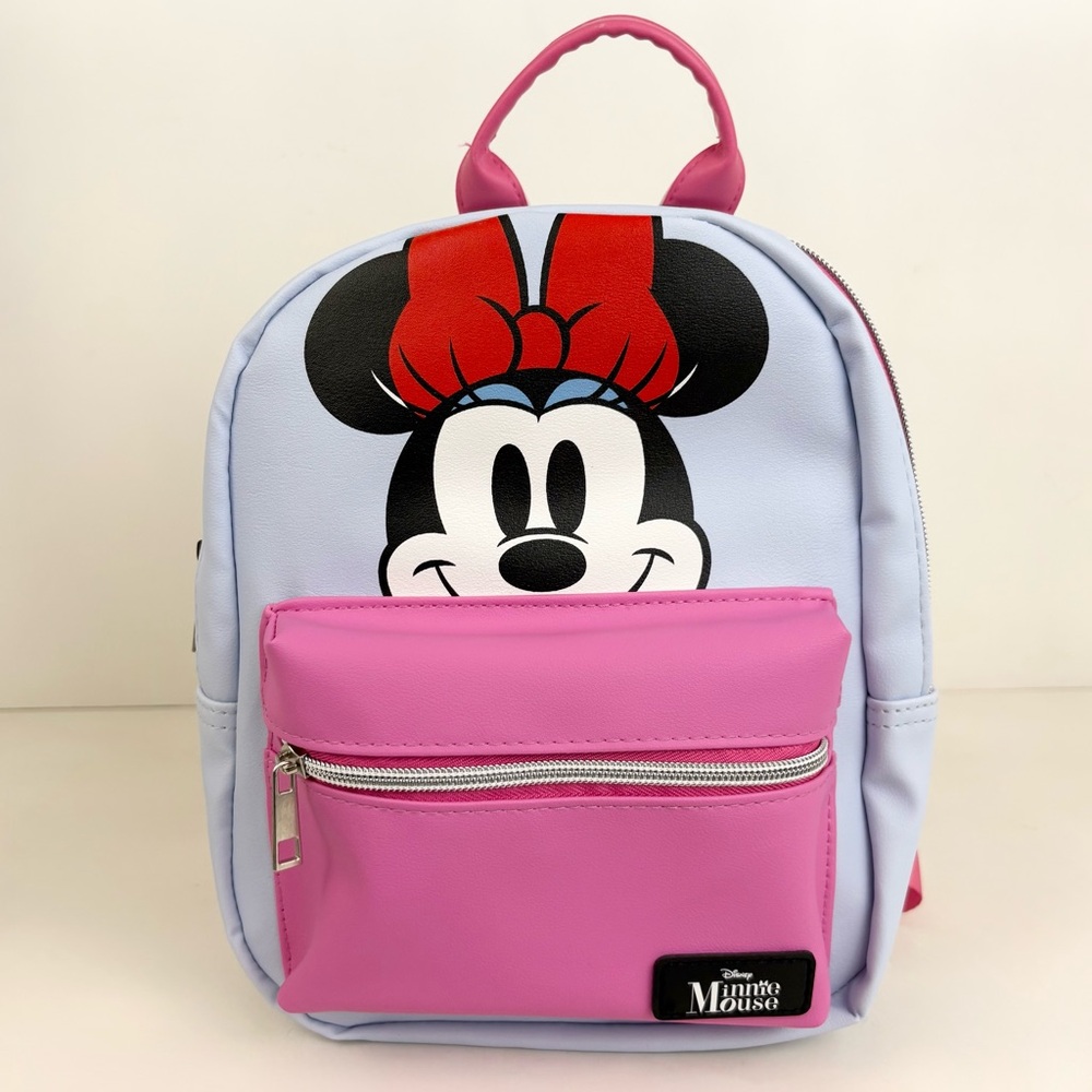 Bioworld  Minnie Mouse Purple Pink Disney Mini Backpack New With Tags